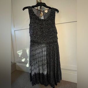 Anthropologie Black and White Midi Dress